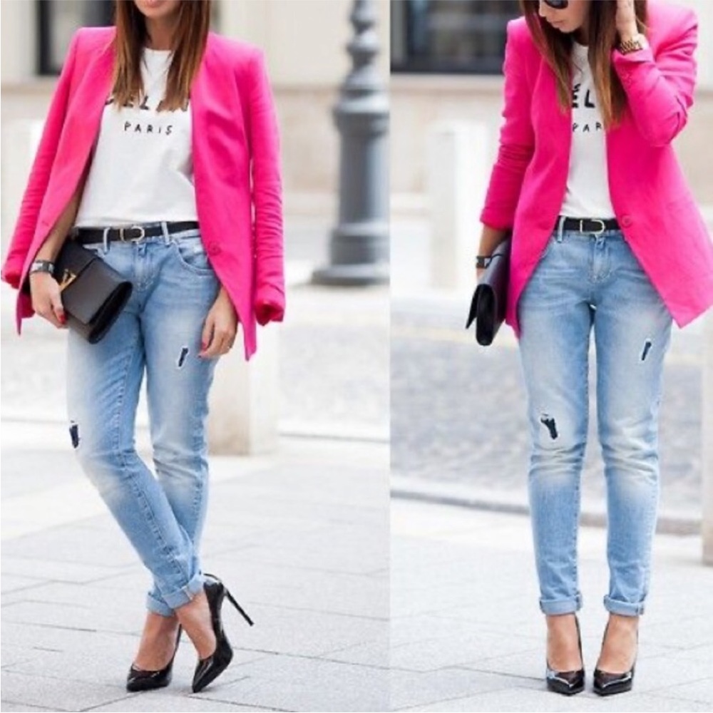 Zara Hot Pink Blazer